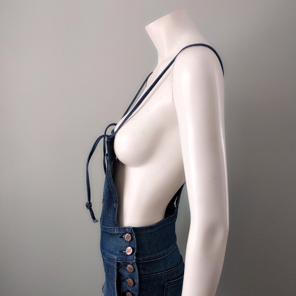 NWOT VTG Kova & T Denim Jumpsuit Overalls 26 - Picture 5 of 8